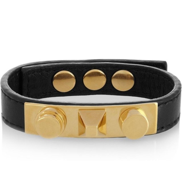 Trendiga-smycken-för-sommaren-2014-läder-armband-guld-Saint-Laurent