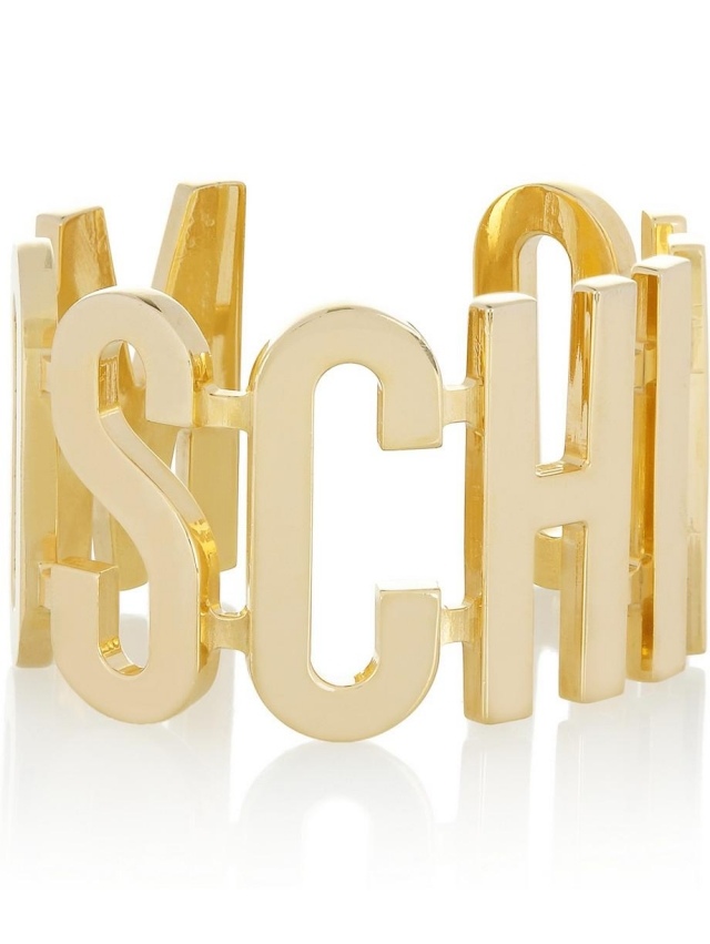 Moschino-armband-manschett-V & A-guldpläterat-2014