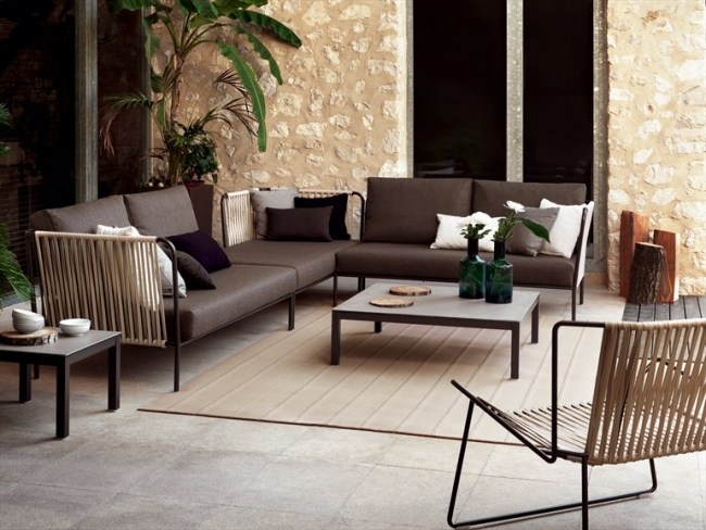 design trädgård lounge möbler soffduk bord javier pastor EXPORMIM Nido