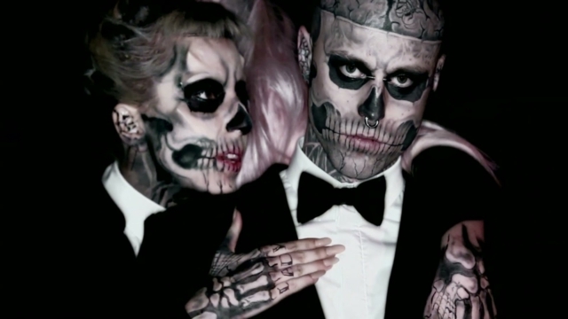 Män Face Makeup Zombies Skull Ideas