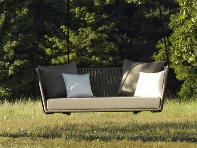Hängande soffdyna tyg polyester trädgårdsmöbler-BITTA hängande möbler