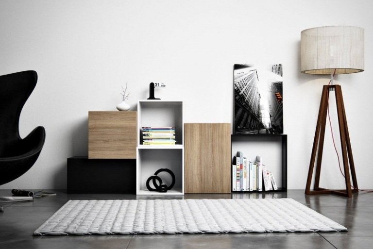 Ikea-hyllor-Kallax-trä-modern-design-idéer