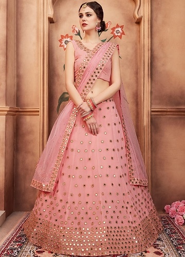 Mirror Work Lehenga