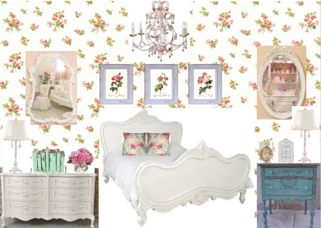 Sovrumsidéer designar shabby chic element
