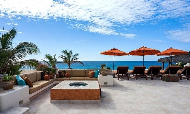 terrass design öppen spis lounge sittgrupp solstolar palmer