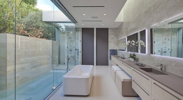 idéer-för-badrum-kakel-betong-look-badrum-med-ett-öppet-koncept