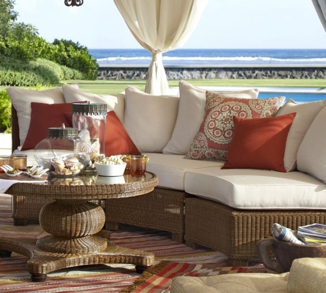 Veranda terrassmöbler idéer väderbeständiga robusta, eleganta möbler