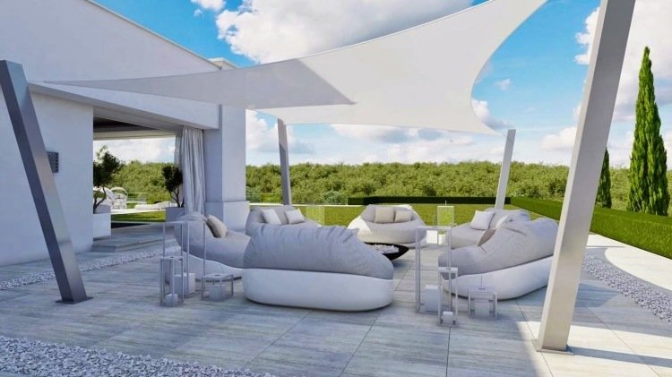trädgård-idéer-design-terrass-markiser-fristående sittplatser