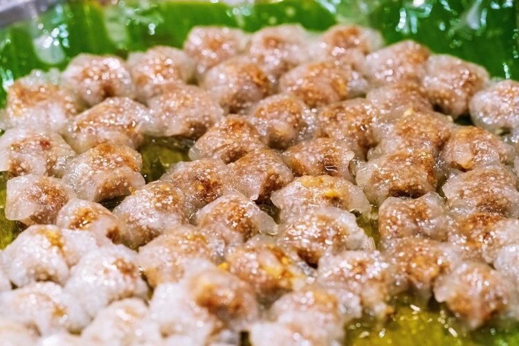 tapioka -dumplings med recept på nötkött