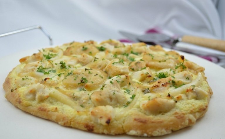 thermomix recept pizza idé vitlök kyckling skaldjur kryddor