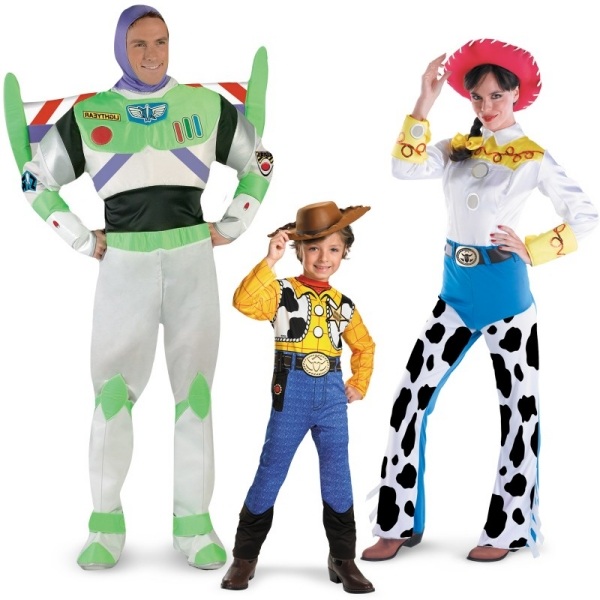 par med barn kostymer leksakshistoria disney hjältar filmer idéer kostymer karneval fest
