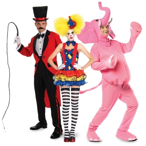 Arena cirkusdräkter idéer karneval elefant clown lejon tämjare