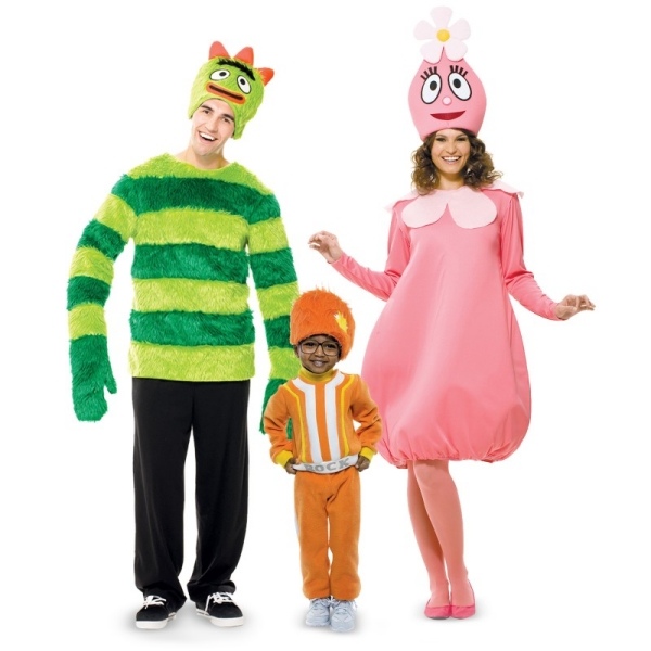 Kostymer Monster Green Plush Family Carnival idéer