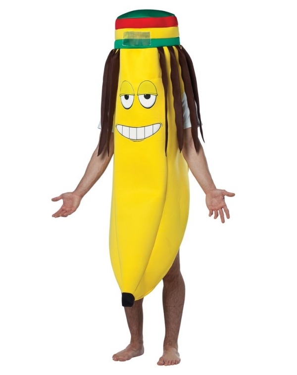 Festdräktidéer Herrdräkt-Banan Bob-Marley peruk