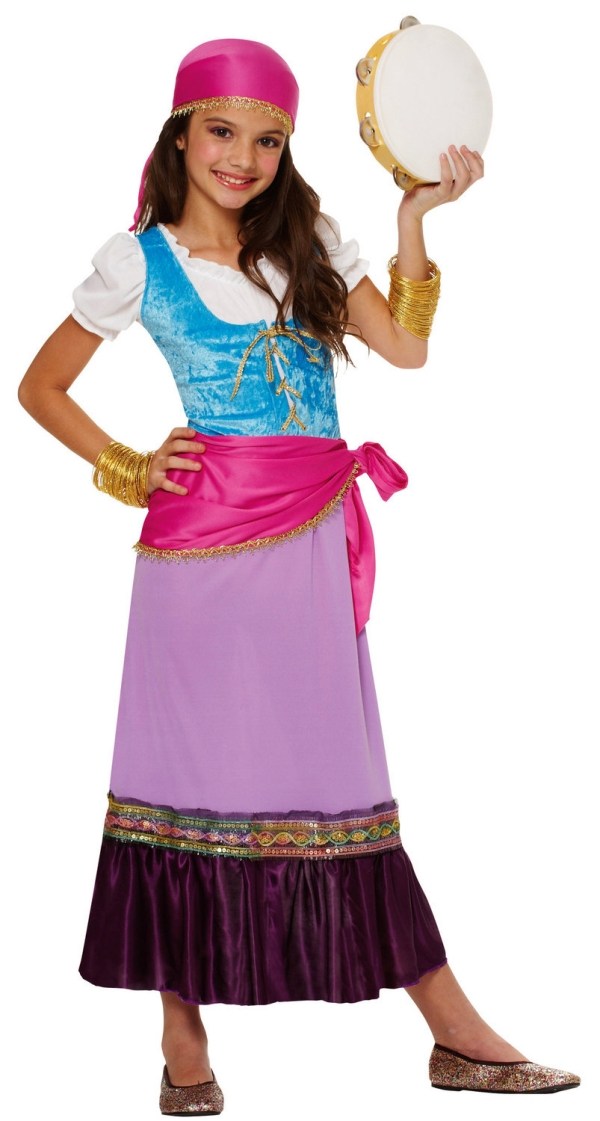Flicka kostym tillbehör idéer-zigenare zigenare barn fest-karneval