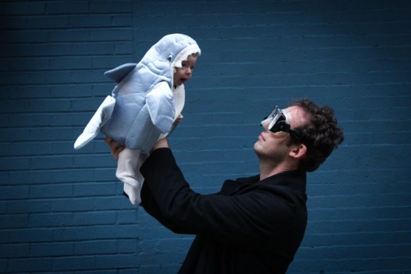 Baby billig kostym-haj förklädnad tillbehör-karneval fest
