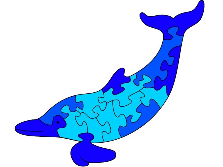 decouple-templates-download-free-animals-delfin-puzzle