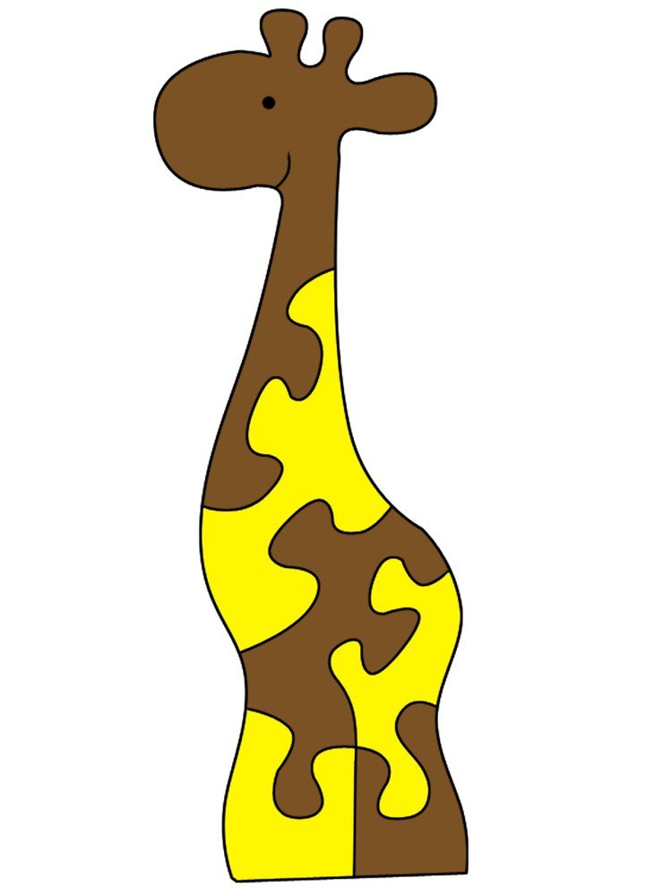 scroll-saw-mallar-gratis-tryck-barn-pussel-giraff-under-3-år