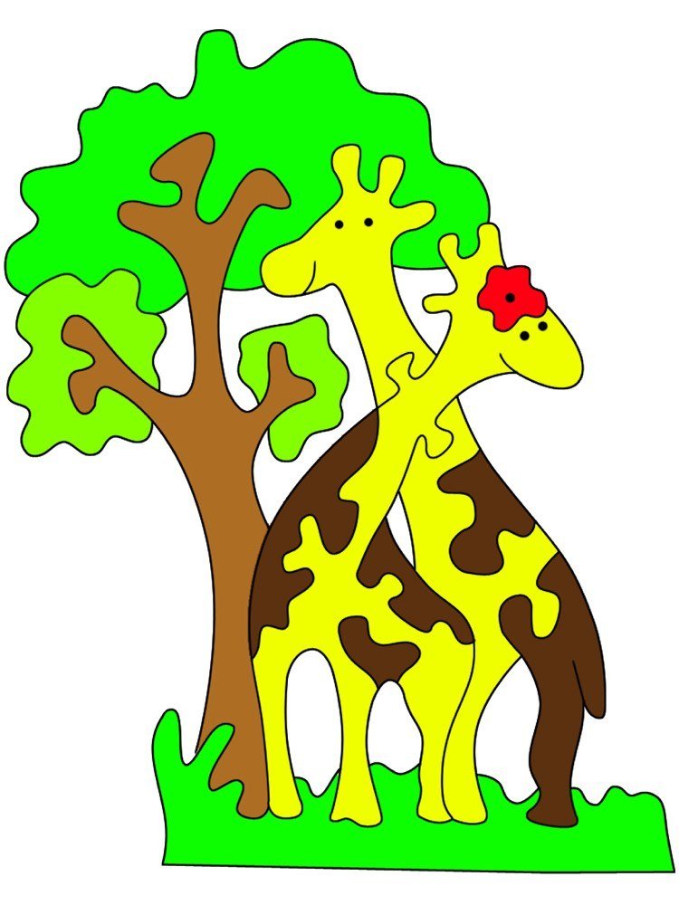 decouple-templates-download-free-animals-giraffes-in-love