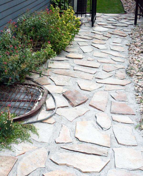 trottoar stenbrott sten cement exempel grus kant