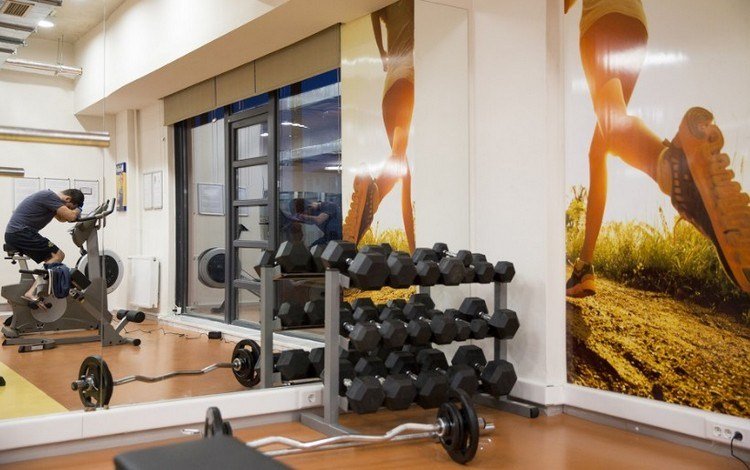 Hem-gym-foto-tapeter-motivations-bild