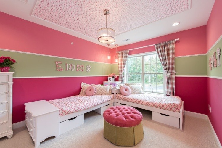 väggmålning-barnrum-rosa-flickrum