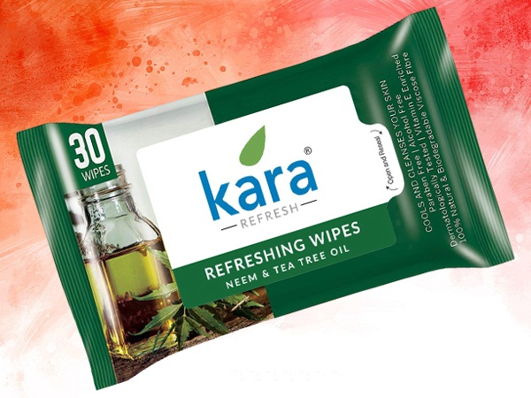 Kara Αναζωογονητικά μαντηλάκια προσώπου με Neem And Tea Tree Oil