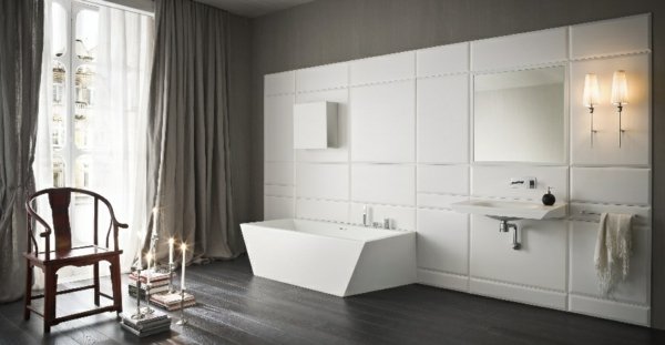 minimalistisk badrum badkar design