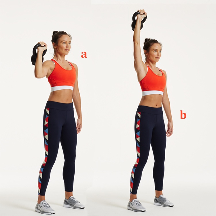 kettlebell-övningar-nybörjare-träning-en-beväpnad-militär-press
