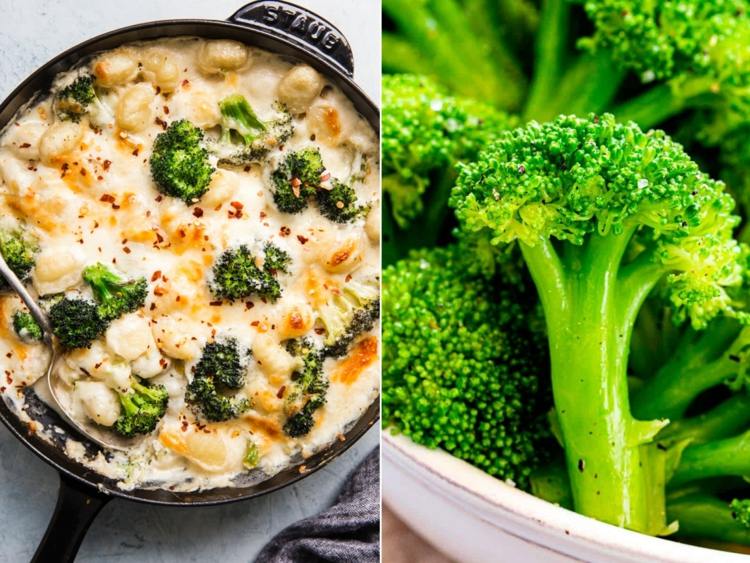 Broccoli gnocchi recept, gratinerat med cheddar eller ädelost