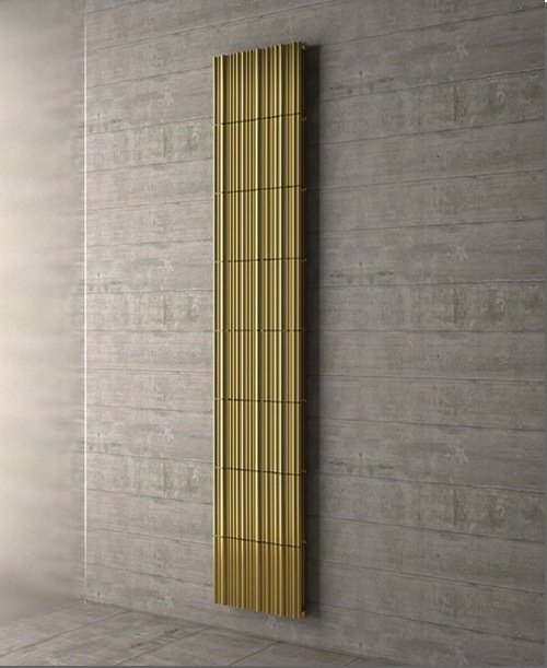 idéer för modern radiator design bambu guld