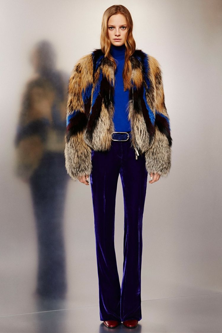 70 -tals mode -denim -pälsjacka