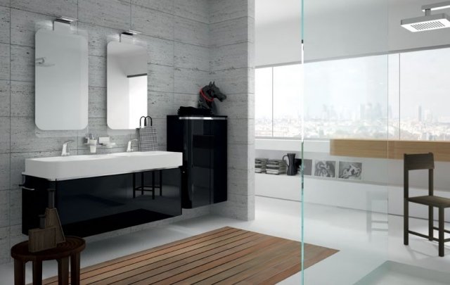 ACACIA-design-badrum-möbler-modern-svart-vit-dubbel handfat