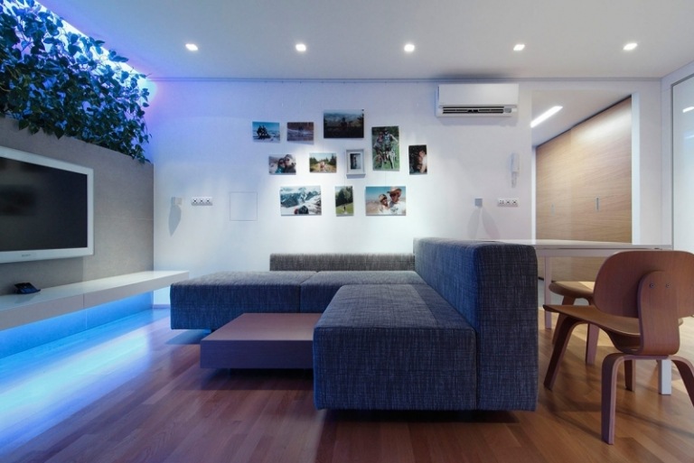 Inredningsidéer-bo stilar-vardagsrum-grön-vägg-soffa