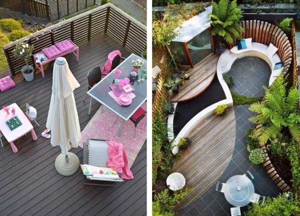 Design-terrasser-med-trä-eller-läggning-kakel-böjda-former-attraktiv