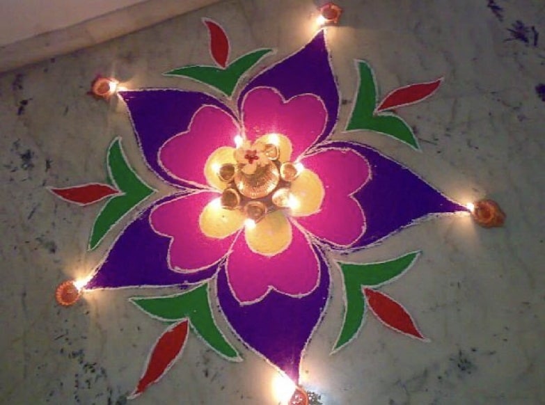 Σχέδιο Diwali Rangoli