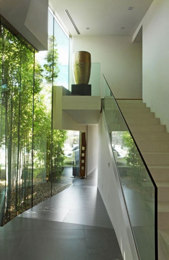 modern design trappa glas trappa räcke material-i trappkonstruktion