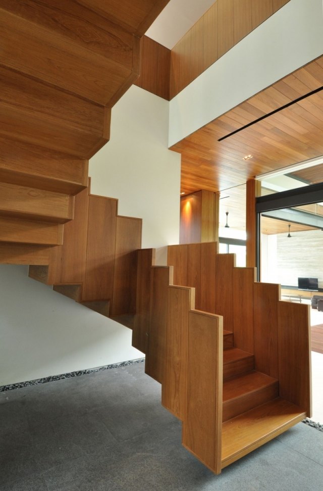idéer för design trappor inredning trä trappor räcke material