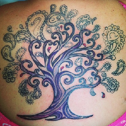 Σχέδια τατουάζ Paisley Tree