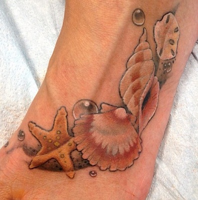 Sea Shell Paisley Tatuointisuunnittelu