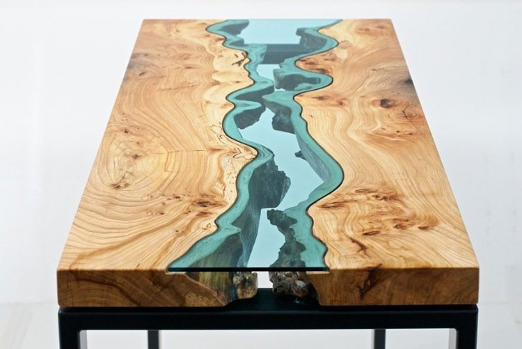designer soffbord gregg-class-wood-glass-river