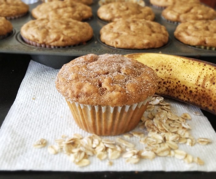 banan och havregryn muffins recept