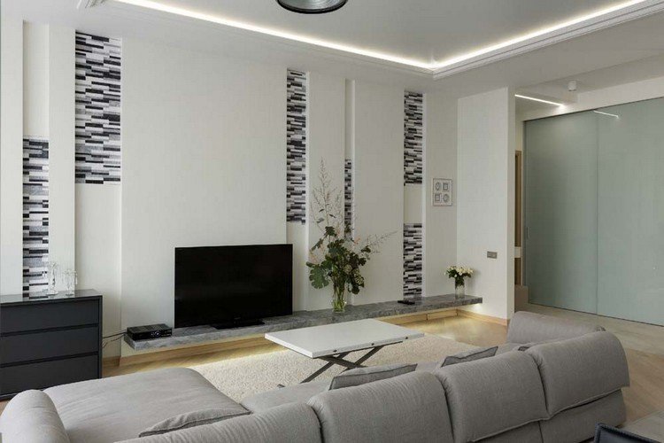 modern-inredning-idéer-vardagsrum-indirekt-tak-belysning-väggpaneler