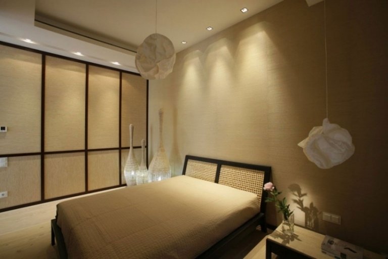 sovrum-möbler-japansk stil-beige-färg
