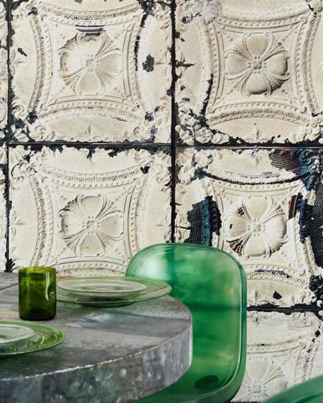 fiberduk tapeter schabby chic optics brickor Brooklyn burkar