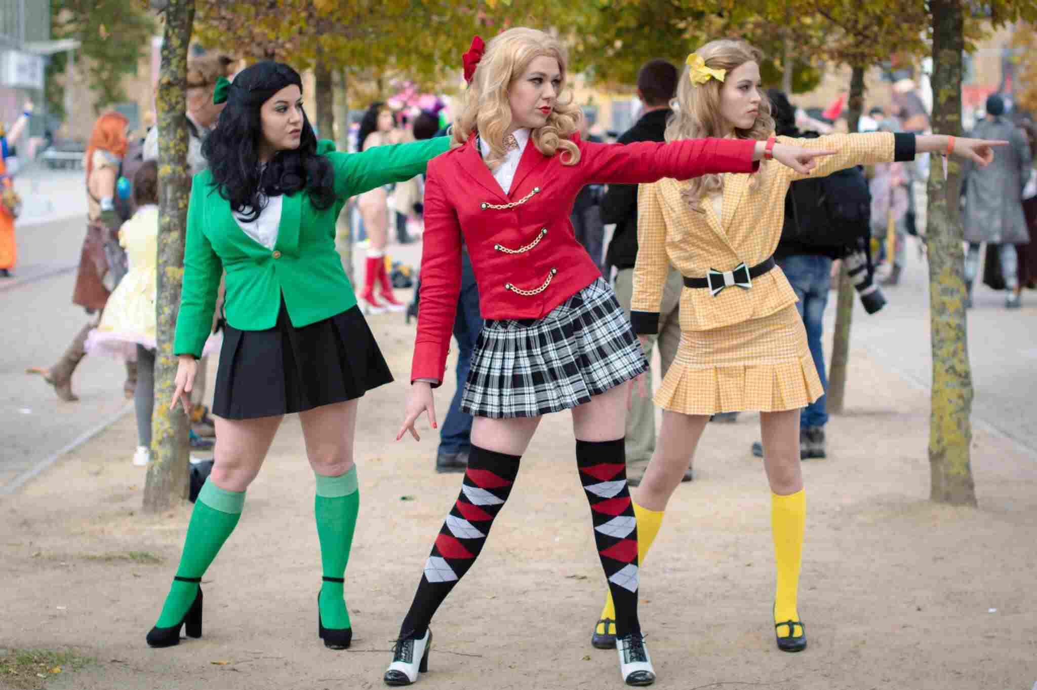 Heathers Halloween -kostym 80 -talets dräktidéer gruppdräkt för bästa vänner