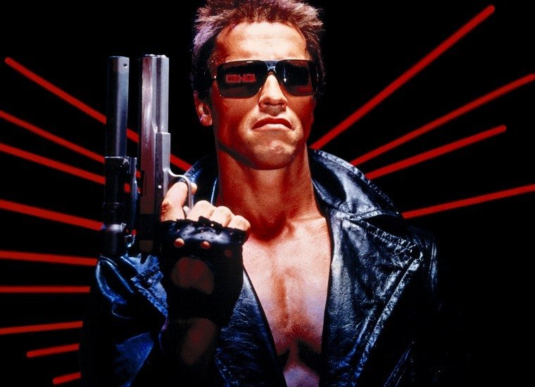 80 -talstema party outfit läderjacka solglasögon terminator film