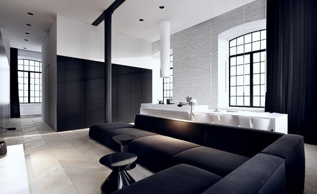 idéer-vägg-färg-vit-grå-tegel-vägg-soffa-set-set-set-modern