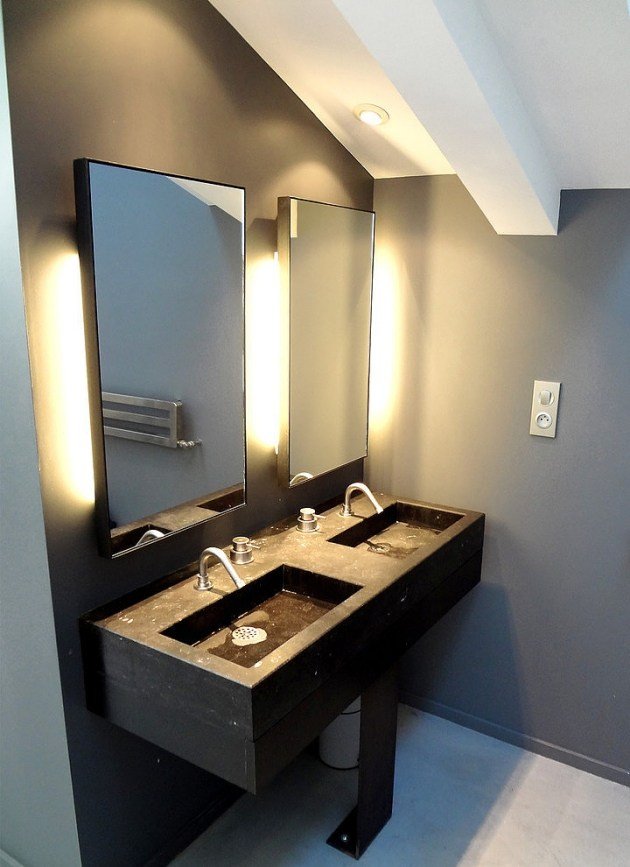vägg-färg-design-badrum-monokrom-antracit-levande-idéer-minimalism