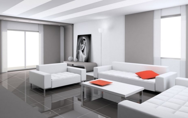 enkel-design-interiör-design-färger-monikrom-väggar-soffa-kasta kuddar-ljus-orange
